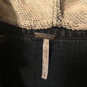 Free People Jackets & Coats - Free People denim jacket with hood Free People Jackets & Coats - Free People denim jacket with hood
